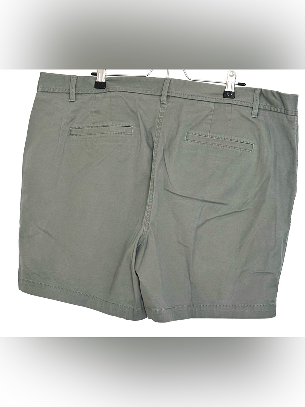 Talbots Relaxed Chino Shorts - Olive Green - Picture 2 of 6